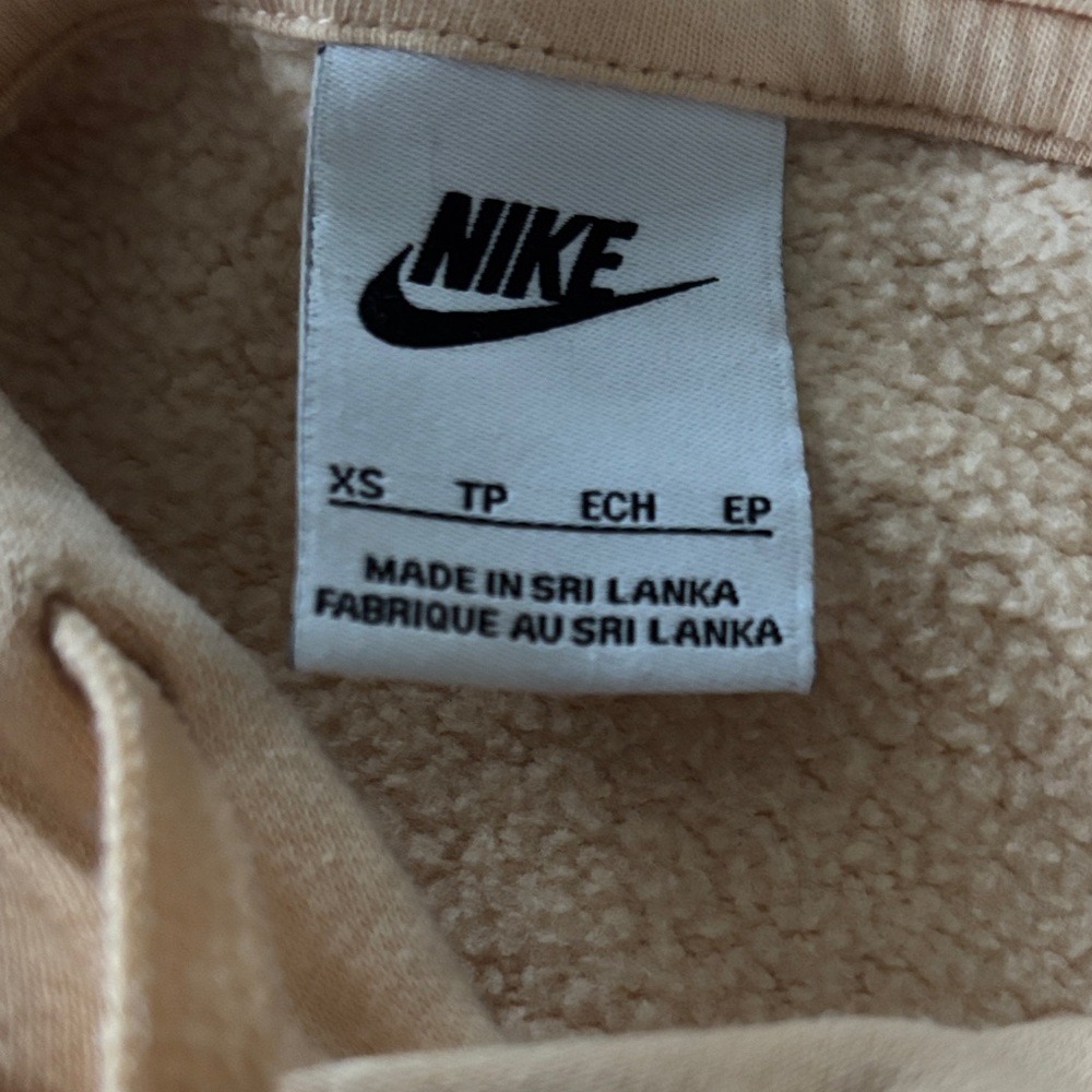 Nike Club Fleece Men's Beige Hoodie - Picture 2 of 5
